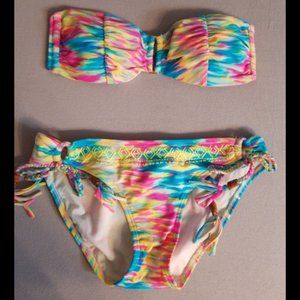 Gianni Bini bikini strapless bandeau swim top small